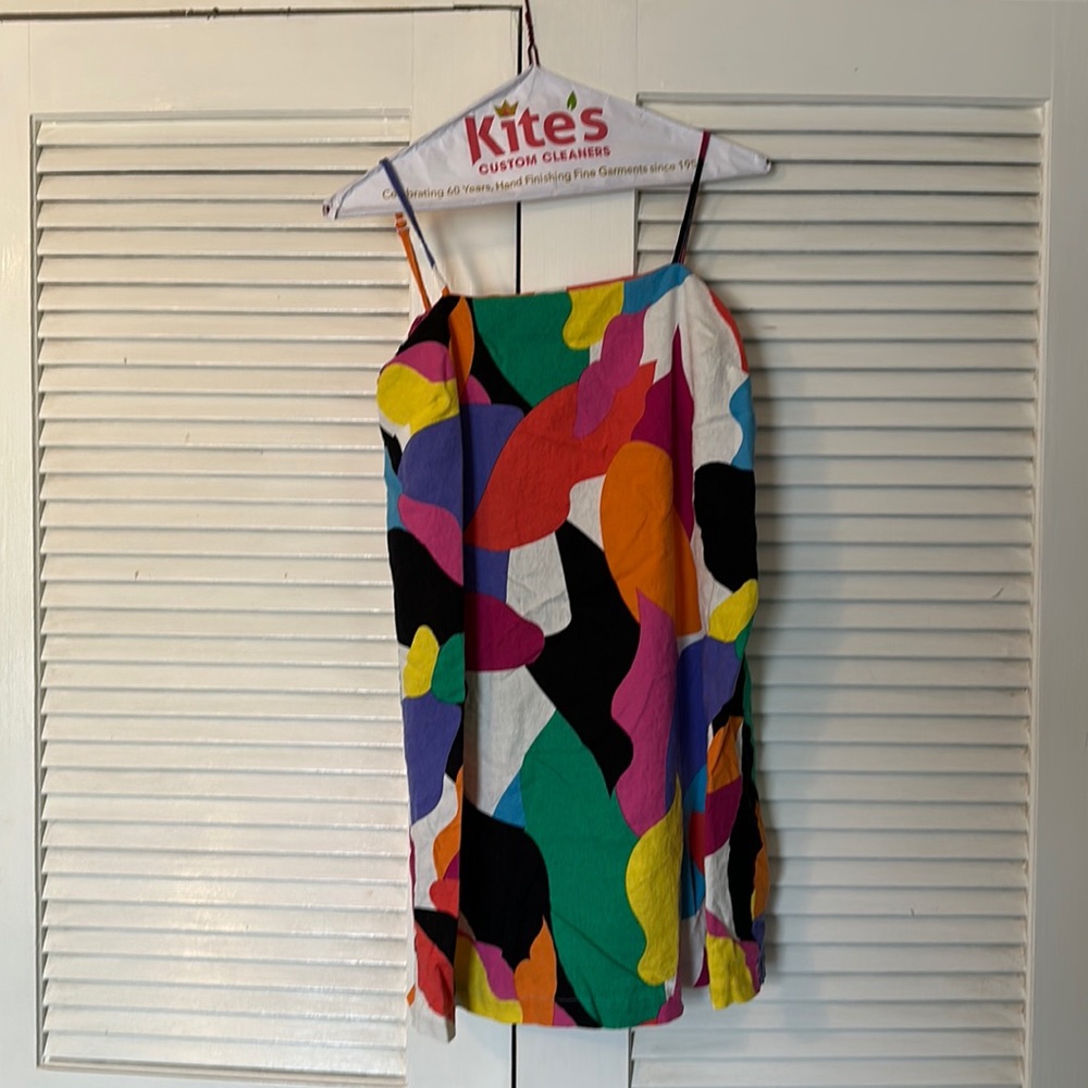 Colorful dress.